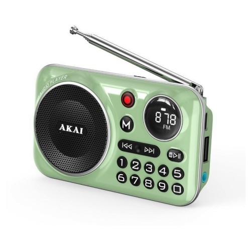 ΡΑΔΙΟΦΩΝΟ AKAI APR-500 GREEN ME BLUETOOTH